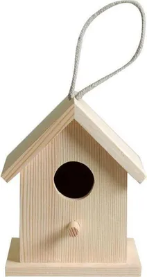 Immagine prodotto di Casetta per uccelli in legno da appendere 13 x 10 x 8,3 cm
