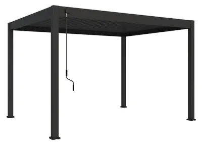Obrázok produktu pre Pergola bioklimatická Rojaplast Intro Neo 400 x 300 x 255 cm voľne stojaca antracit
