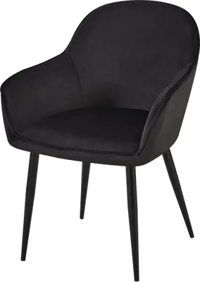 Produktbild von Esszimmerstuhl HLO-CP111 Samt  schwarz
