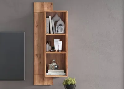 Produktbild von Wandregal 47x120cm "Kent" Wildeiche massiv
