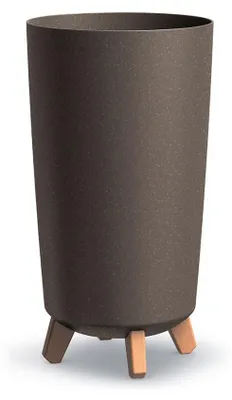 Produktbild von Prosperplast Blumentopf GRACIA TUBUS SLIM Eco Wood Kaffee 23,9 cm