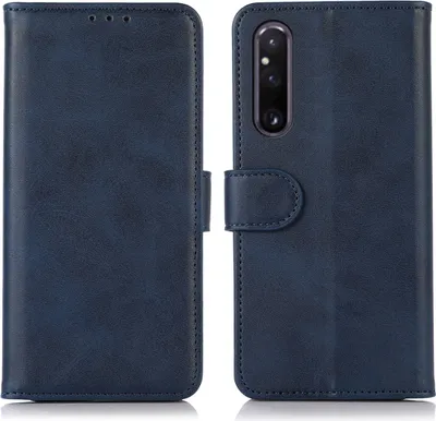 Produktbild von Mobigear Wallet  Sony Xperia 1 V Hülle Klapphülle Geldbörse - Blau