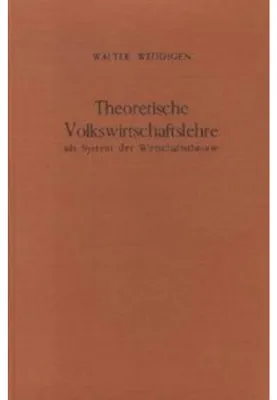 Produktbild von Theoretische Volkswirtschaftslehre