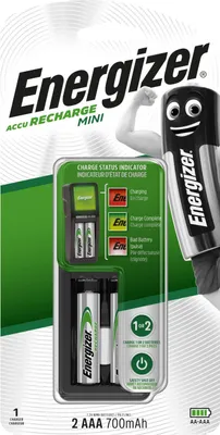Immagine prodotto di Energizer Mini Charger carica batterie AC
