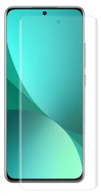 A screen protector is shown on a smartphone.