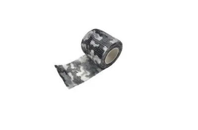 Imagen del producto de Cinta de agarre para palos de hockey, diseño camuflaje para nieve, 50 mm x 4,5 metros