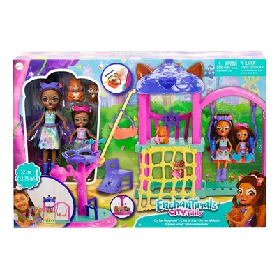 Immagine prodotto di Set da gioco Enchantimals con 2 bambole e amici animali, accessori inclusi