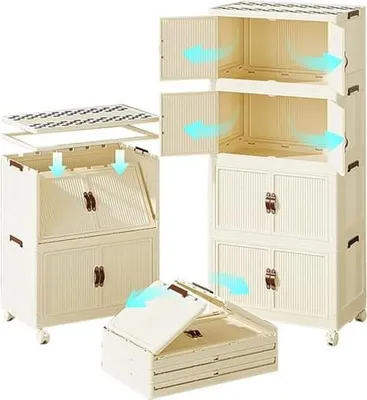 Productafbeelding van Lockable Plastic Opbergdoos met Magnetische Deuren