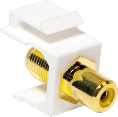 Produktbild von LogiLink NK0026, Flach, Gelb, RCA, F-Stecker, Buchse, Buchse