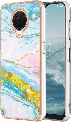 Produktbild von König Design Hülle kompatibel mit Nokia G10 / G20 Kunststoff Soft Handyhülle - Handy Case Grün 2