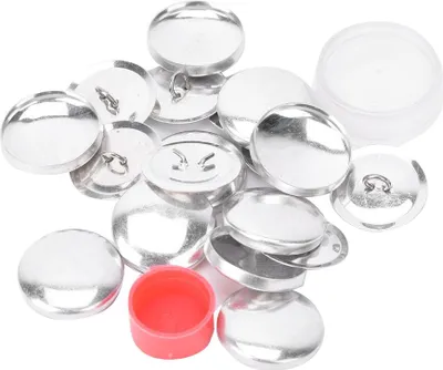 Image de Stoffbeutel Abdeckungsknöpfe Kit Runde Knopf Basi