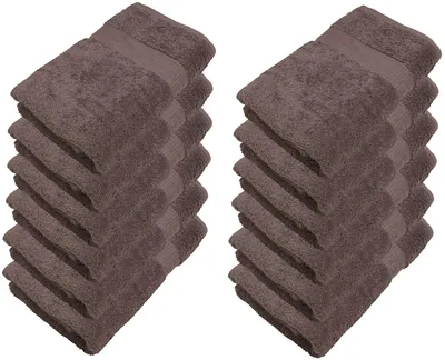 Produktbild von 12er Pack Gästetücher 30 x 50 cmMIA-A00-GAT-30x50-WALNUSS-12