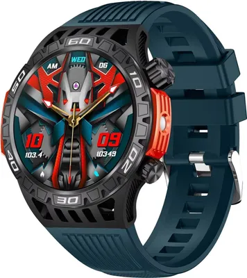 Produktbild von Militär Uhr mit Kompass Sportuhr Laufuhr Outdoor Military Fitnessuhr mit Telefonfunktion Gesundheitsuhr Blutdruckmessung Schrittzähler Uhr Pulsuhr