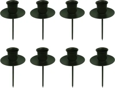 Produktbild von Novaliv 8x Kerzenpick Stabkerzen SCHWARZ