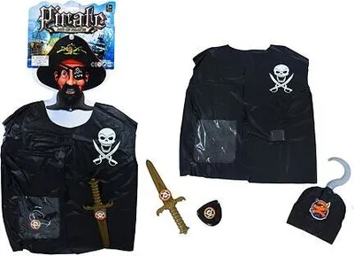 Produktbild von RAPPA Kinder-Piratenwesten-Set mit Zubehör