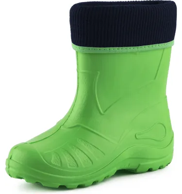 Produktbild von Ladeheid Kinder Mädchen Jungen Federleichte Eva Thermo Gummistiefel Gefüttert KL058 (Grün, 22)