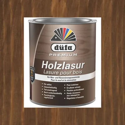 Produktbild von Düfa Premium Holzlasur NUSSBAUM 750 ml Holzbeschichtung Schutzanstrich Holzschutzlasur