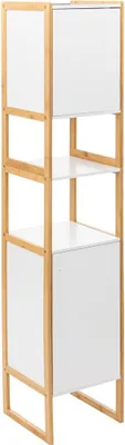 Obrázek produktu pro Vysoký koupelnový regál NATUREO, 33 x 33 x 170 cm