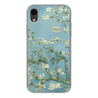 Produktbild von MuchoWow® Handyhülle Schutzhülle Hülle für iPhone XR Mandelblüte - Van Gogh - Kunst Silikon Softcase Handy Hülle - Schutzdeckel