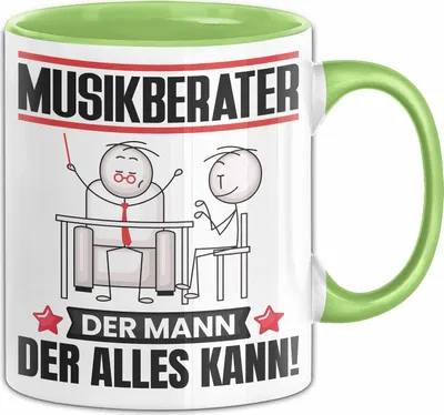 Produktbild von Musikberater Tasse Geschenk für Musikberater Der Mann Der Alles Kann Geschenkidee zum Geburtstag (Grün)