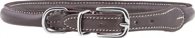 Produktbild von Weiches Echtleder Rundhalsband Hoopa 38-42x0,8 cm Braun