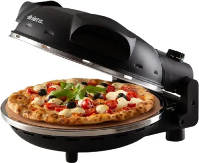 Zdjęcie produktu dla Ariete 0917/00, 1 pizza(e), Czarny, 32 cm, 400 °C, 1200 W, 32 cm