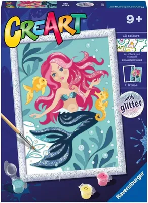 Produktbild von Ravensburger 236213 CreArt Charmante Meerjungfrau
