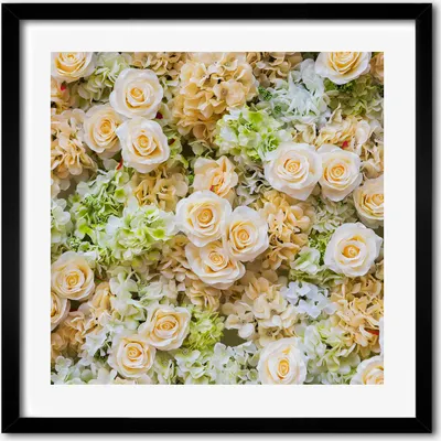 Produktbild von Bild - 50 cm x 50 cm - MDF - Rahmen, Wandkunst - Rosen