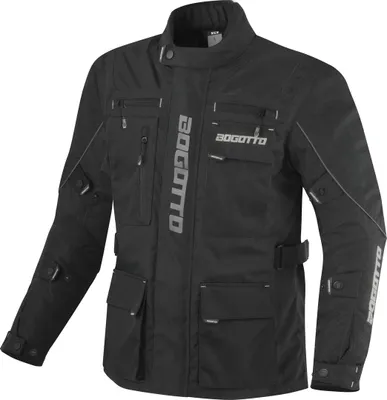 Obrázek produktu pro Bogotto Covelo nepromokavá textilní motocyklová bunda, černá, M