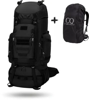 Produktbild von CarryQuest® Titan Trekkingrucksack 90L Nylon Schwarz
