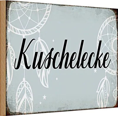Produktbild von Holzschild Spruch 30x20cm Kuschelecke
