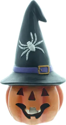 Produktbild von Halloween-Dekoration Hexenhut LED batteriebetrieben warmweiß Höhe 21 cm