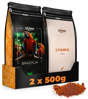 Produktbild von Gemahlener Kaffee 2 x 500 g BRASILIEN/MIT CREMA 100 % Arabica frisch geröstet
