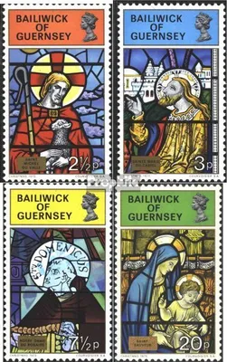 Produktbild von Briefmarken GB - Guernsey 1973 Mi 84-87 (kompl.Ausg.) postfrisch Weihnachten