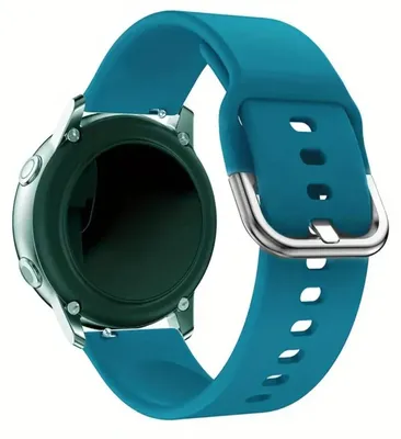 Immagine prodotto di Bracciale da 20 mm, compatibile con smartwatch Samsung, Xiaomi, Huawei, Amazfit, Garmin, con chiusura in metallo, colore blu-verde