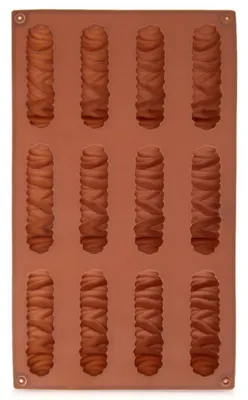 Zdjęcie produktu dla Orion | forma silikonowa - forma do biszkoptu - forma do pieczenia - forma do pieczenia z motywem - brązowa - 29x17x1,8 cm