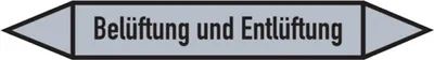 Produktbild von Dreifke® Rohrleitungsetikett, Belüftung und Entlüftung | Folie selbstklebend ...