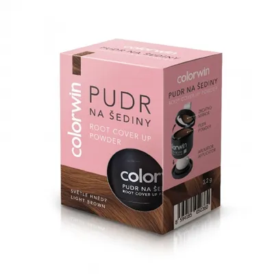 Produktbild von Colorwin Haaransatz Puder & Volumen Booster, Hellbraun - 3.2g Haarpuder für feines Haar