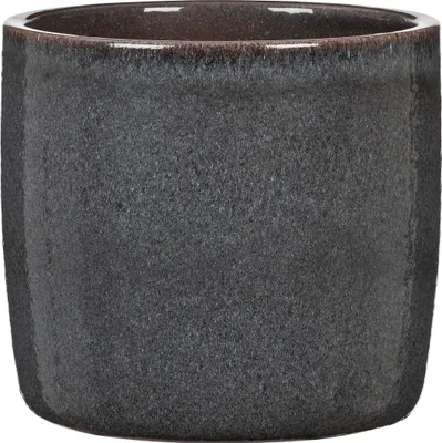 Produktbild von Scheurich Solido, Blumentopf aus Keramik, Farbe: Mystic Grey, 14,8 cm Durchmesser, 13,7 cm hoch, 1,9 l Vol.