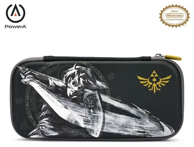 Produktbild von PowerA NSCS0087-01, Cover, Nintendo, Schwarz, Grau, Weiß, Filz, Nintendo Switch, Nintendo Switch Lite, Kratzresistent