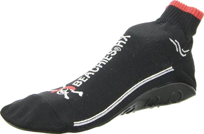 Produktbild von Strandsocken Schwarz mit rutschfester Gummisohle für Wassersport und Strand
