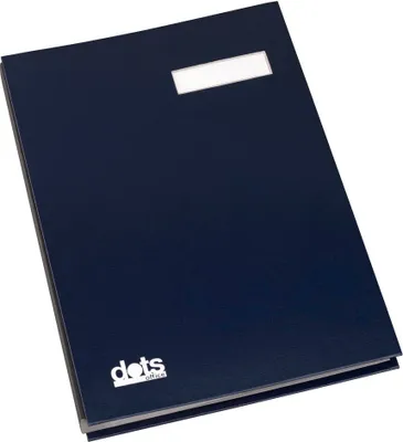 Produktbild von dots 44201-02 Unterschriftenmappe 20 Fächer blau