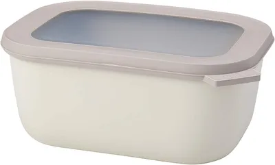 Image de Mepal, lot de 6 bols rectangulaires Cirqula, 1 500 ml - blanc nordique 106257032500