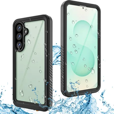 Produktbild von Wasserdicht Hülle für Samsung Galaxy S26+ Staubdicht Schneefest IP68 360 Grad Komplett Schutzhülle mit eingebautem Displayschutzfolie Schwarz