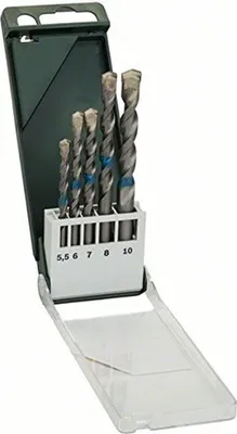 Zdjęcie produktu dla Bosch ISO 5468, Wiertarka, Zestaw wierteł, Reguła prawej dłoni, 1 cm, Beton, Twardy beton, 12 cm