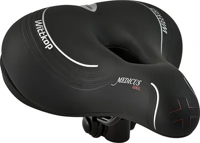 Image de Vélo de ville et de randonnée Wittkop Medicus Gel Sattel Grande Citta pour femme, avec porte-bagages