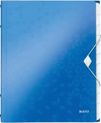 Produktbild von Leitz Ordnungsmappe WOW 46340036 DIN A4 12Fächer PP blau