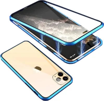 Obrázok produktu pre Puzdro na mobilný telefón Apple iPhone 15 Plus s 360° magnetickým skleneným rámom a kovovým krytom