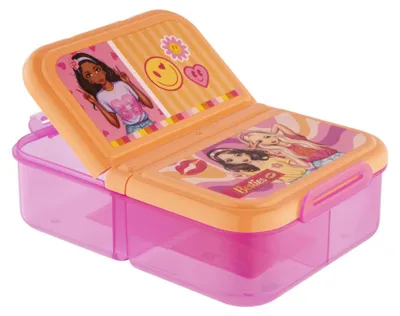 Produktbild von Farbe Besties Mädchen Mehrfachfach Brotdose, Sandwichdose