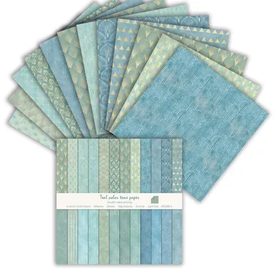 Zdjęcie produktu dla Papier do scrapbookingu, 24 arkusze, 15,2 x 15,2 cm, papier wzorzysty dwustronny